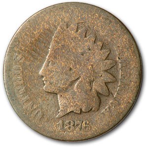 1876 Indian Head Cent AG 1876 Indian Head Cent AG